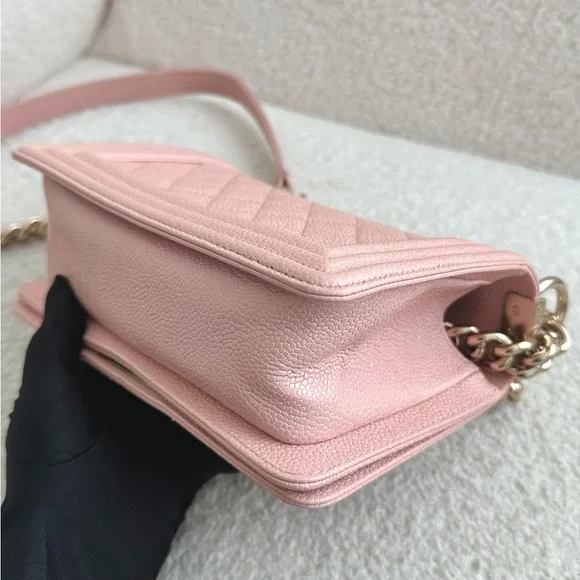 SOLD Chanel Small Leboy 20cm Pink Caviar GHW series 29 - Picture 4 of 13
